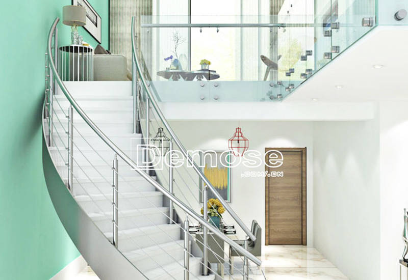 英國客戶雙鋼板樓梯和玻璃欄桿工程