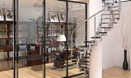 設計鋼結構旋轉樓梯時尺寸如何擬定？