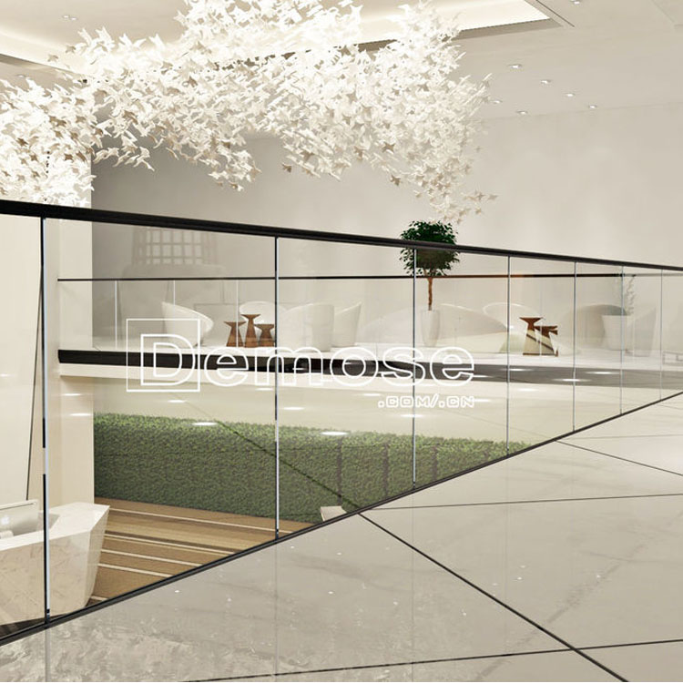 澳大利亞客戶U型地槽玻璃欄桿