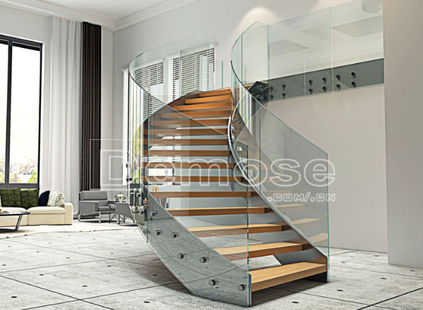 弧形樓梯和直形樓梯那個占空間？