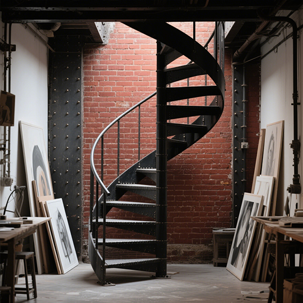 鐵藝旋轉(zhuǎn)樓梯